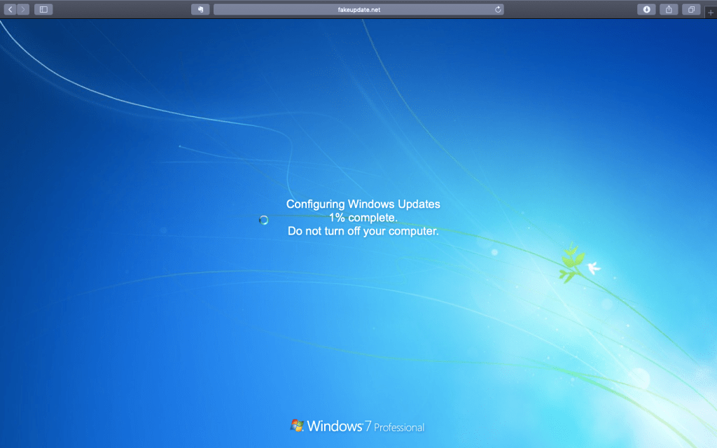Fake Windows Update